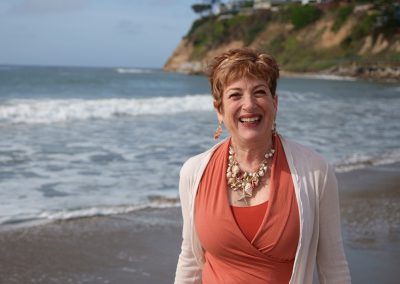 Tish Pollack at the beach